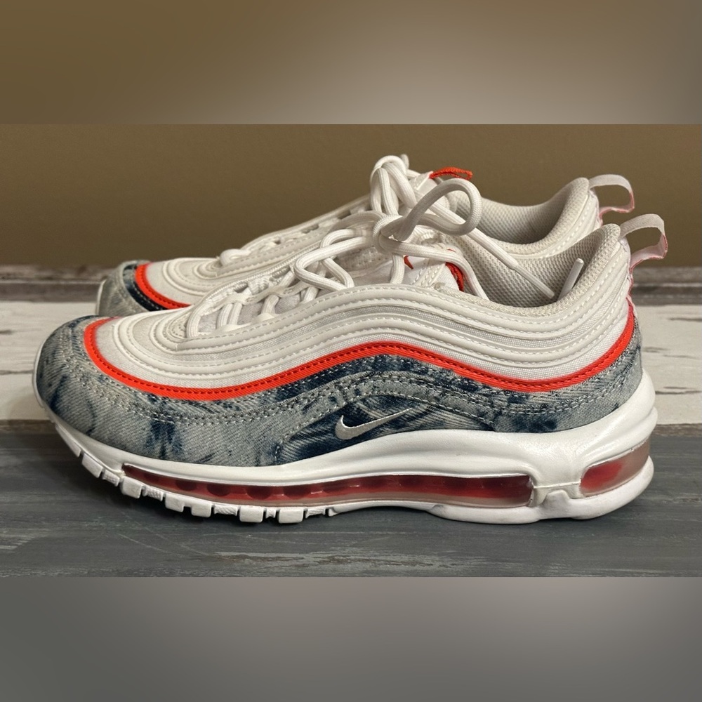 Nike‎ Women’s Air Max 97 Washed Denim - Size 6.5 - Picture 4 of 13